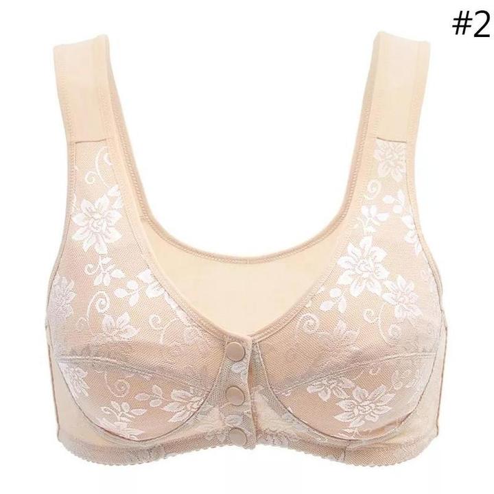 3 BUTTON FRONT OPENING NURSING BRA FOR BREAST FEEDING