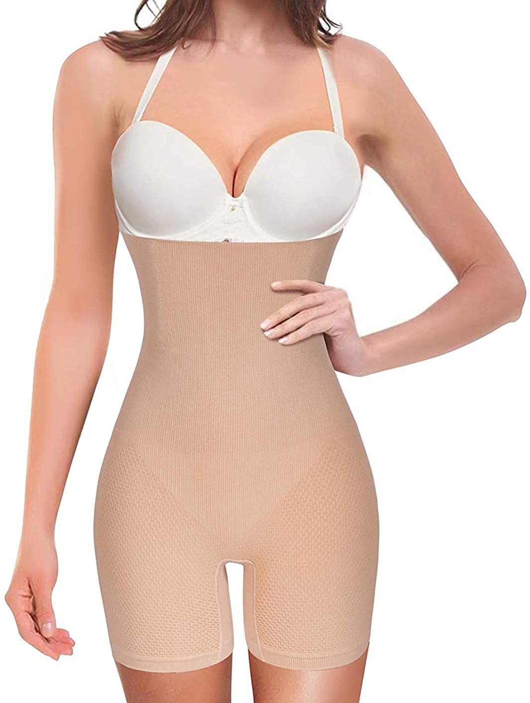 Women Waist Trainer Shapewear Tummy Control Body Shaper Shorts Hi-Waist Butt Lifter Thigh Slimmer