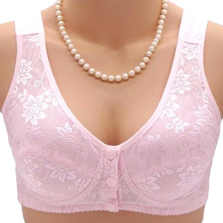 3 BUTTON FRONT OPENING NURSING BRA FOR BREAST FEEDING