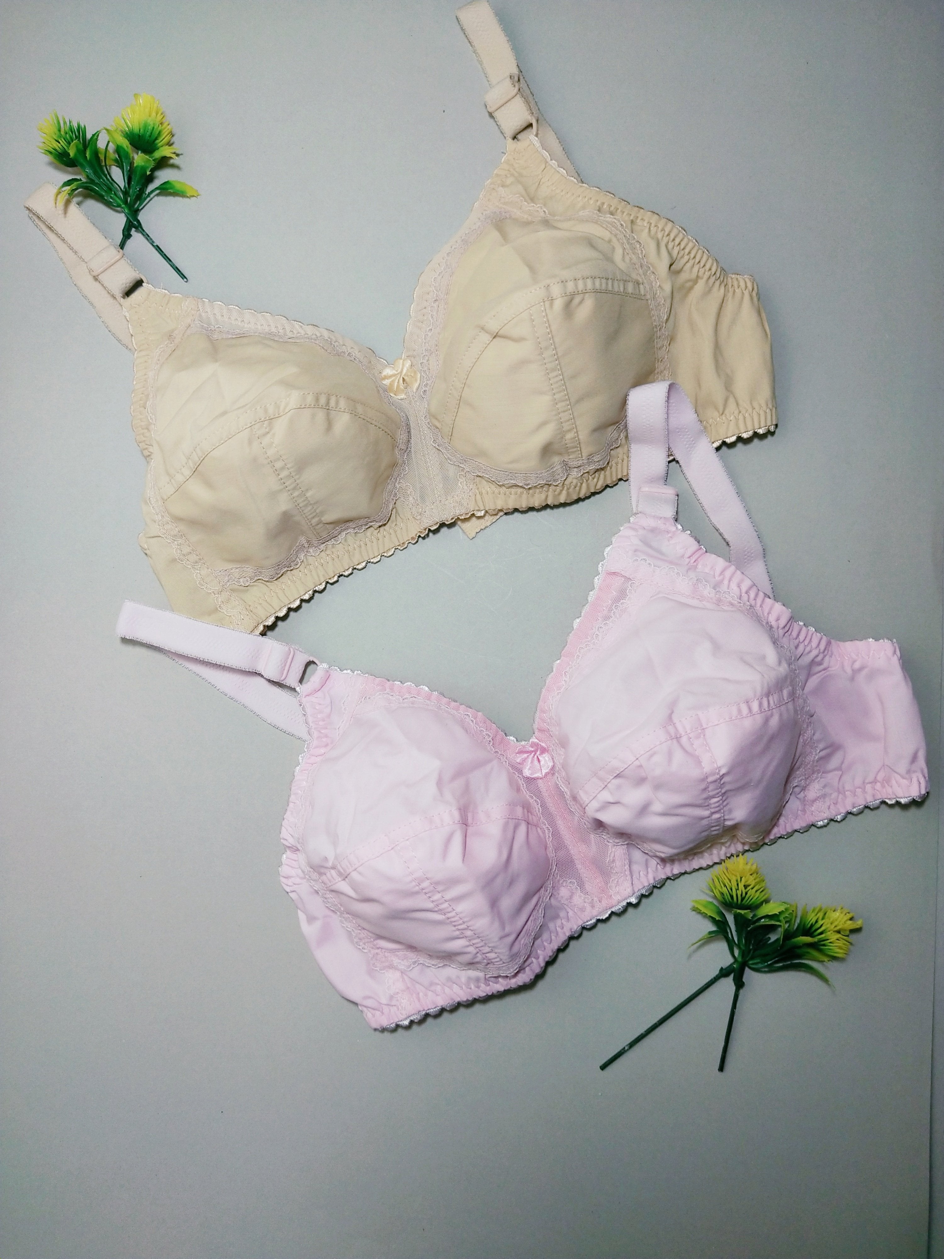 PACK OF 2 She Style Cotton Bra – Summer Comfort Edition