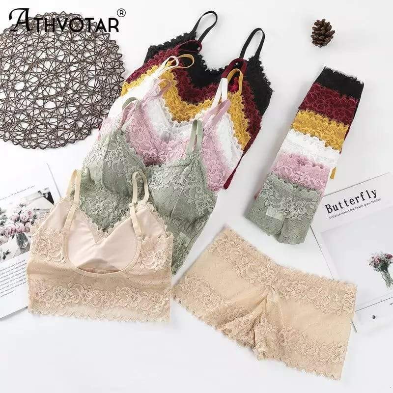 Preferring Top Lace  bra Set