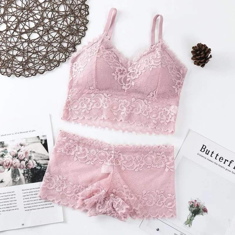 Preferring Top Lace  bra Set
