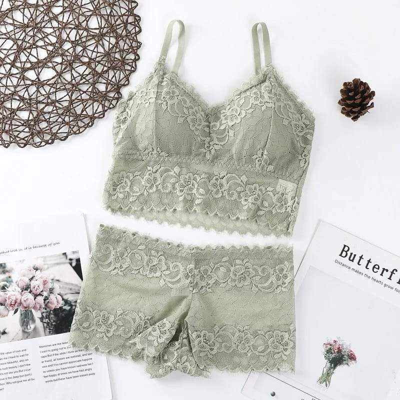 Preferring Top Lace  bra Set