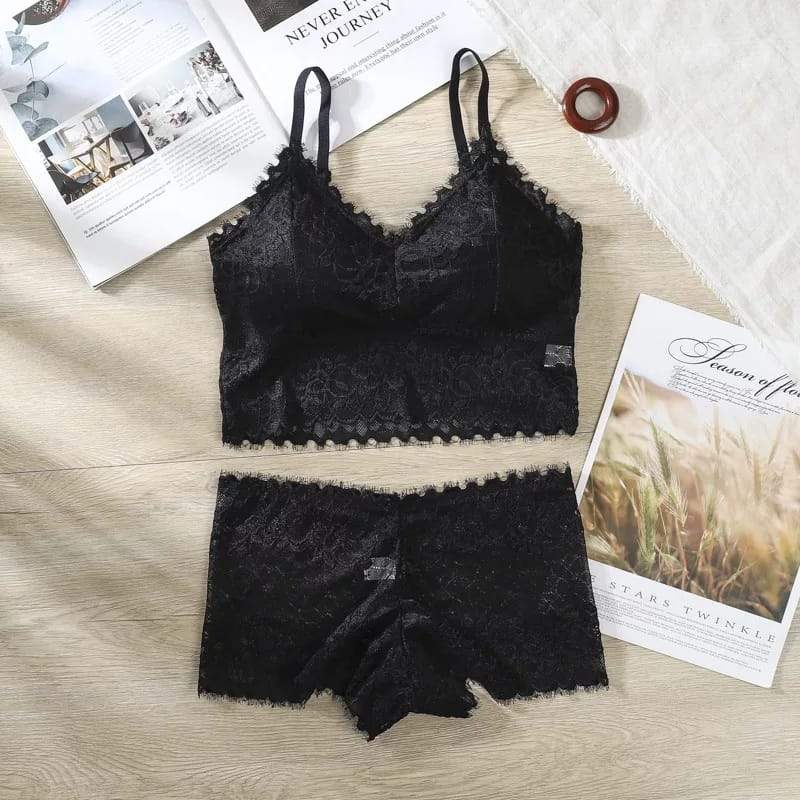 Preferring Top Lace  bra Set