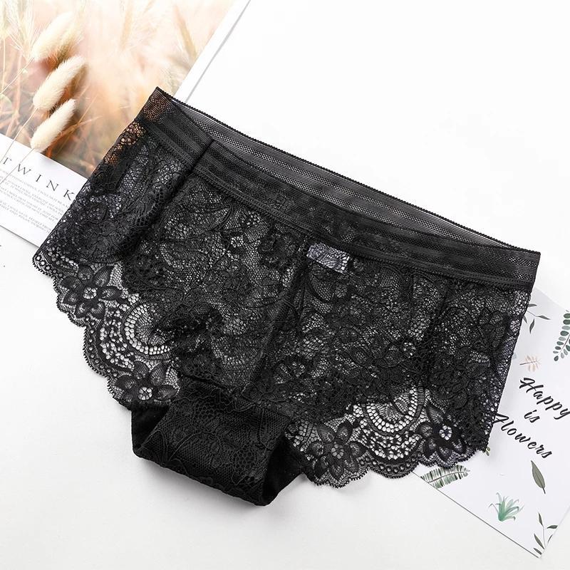PACKS OF 3 COTTON PANTIES WITH LACE
