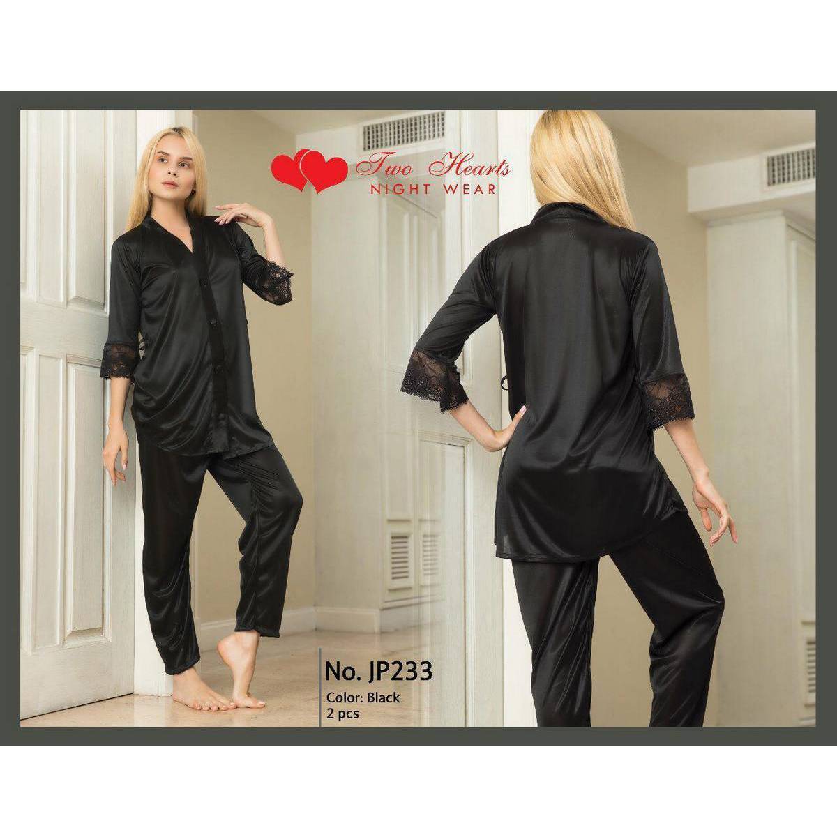 Nighty New Western Style Pajama Suit Ladies Night Suit And Casual Dress Maroon Colour