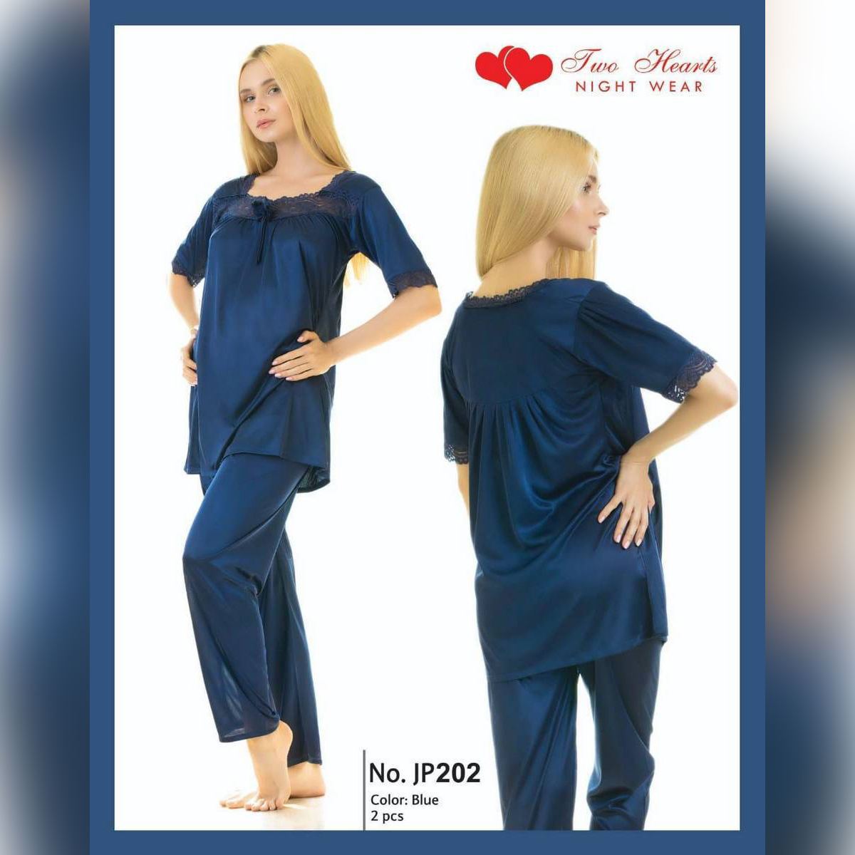 Nighty New Western Style Pajama Suit Ladies Night Suit And Casual Dress Maroon Colour