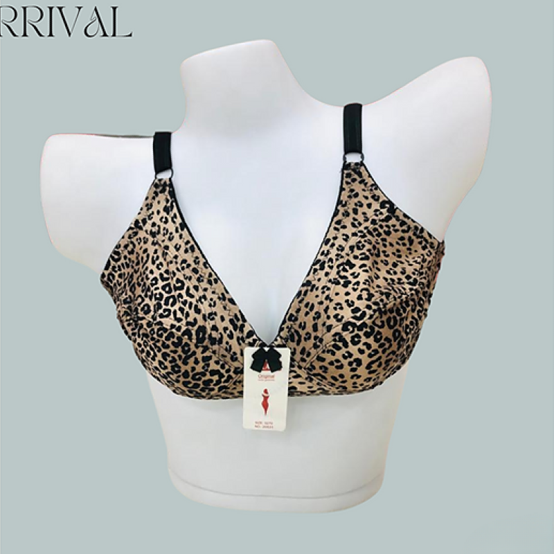 Elegant  Non Padded Leopard Bra