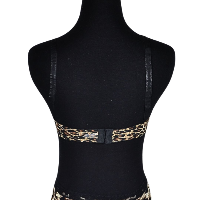 Brown Leopard Print Comfortable Bra