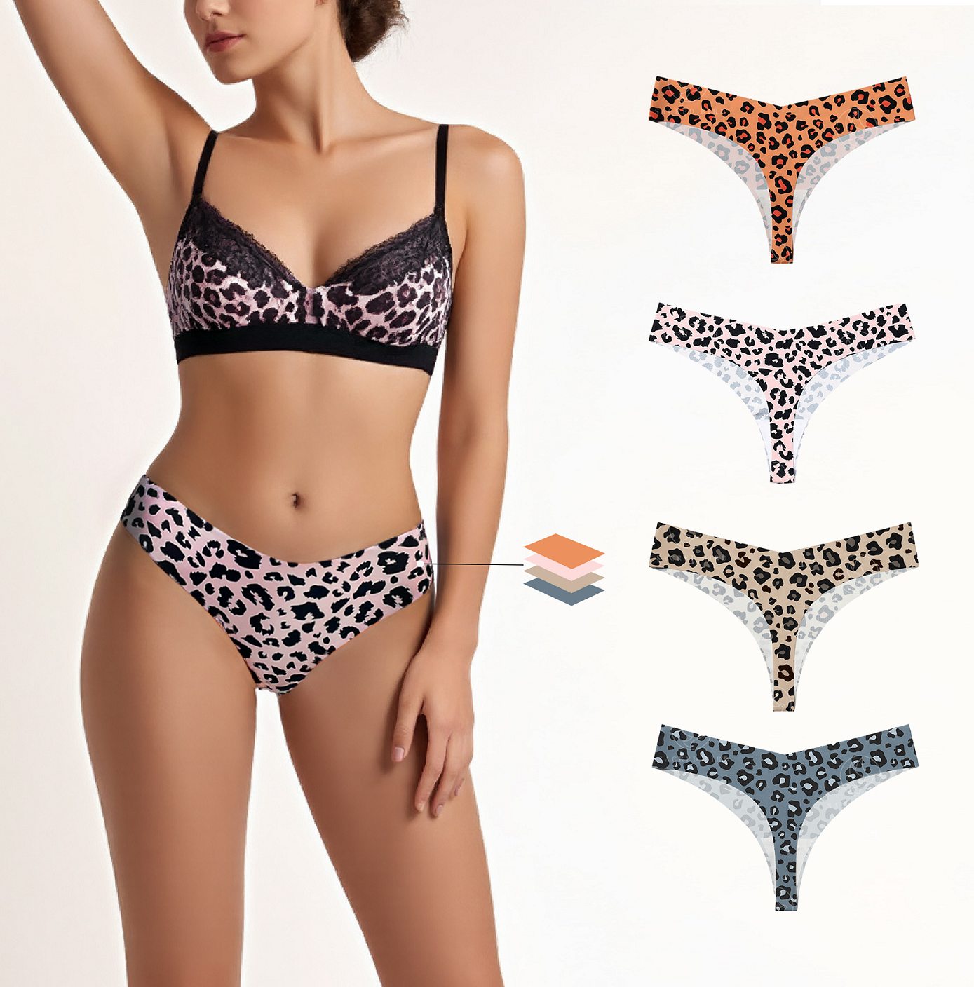 Best Q Cheetah 🐆 Print soft silky Panties pack of 3 ♥️