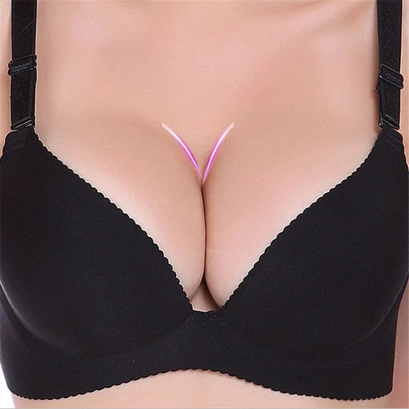 Super boost Lingerie Unlined Bra Seamless Underwear Wireless Bralette Padded Push Up Bra❤️