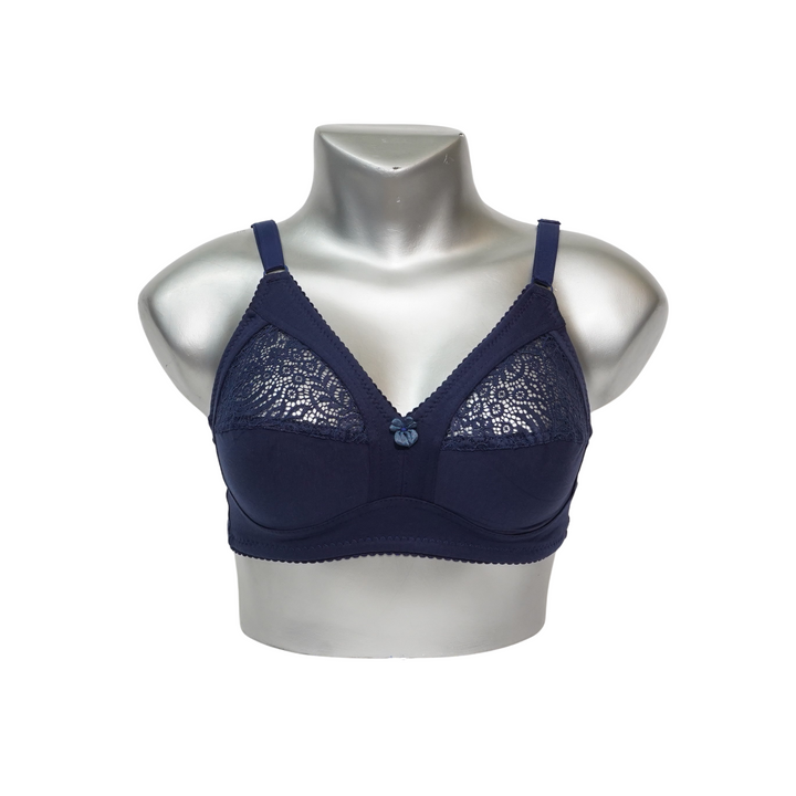 (Pack of 2) Best Q Half net soft cotton bra ❤️