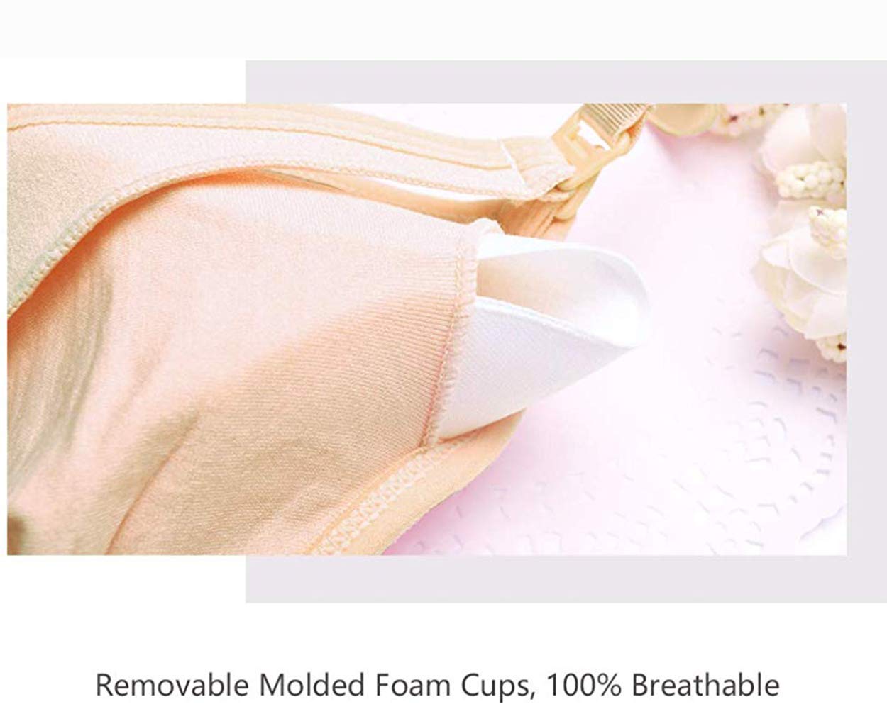 Best Q wingslove women's nursing wirefree full coverage bra ❤️