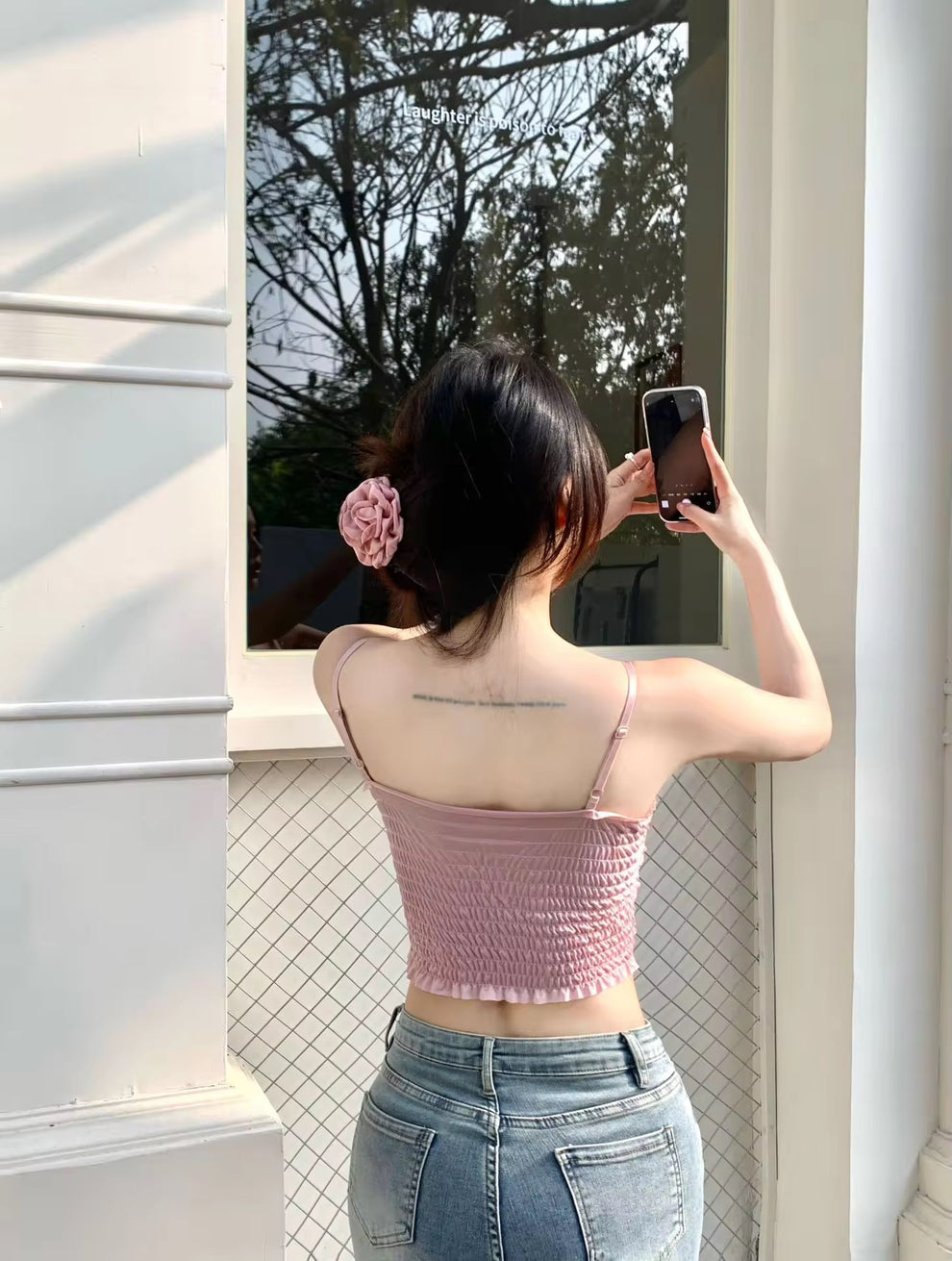 Best Q New arrival Floral Tank Top lightly paded ❣️