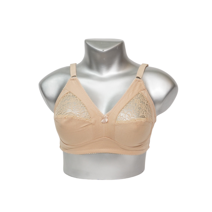 (Pack of 2) Best Q Half net soft cotton bra ❤️