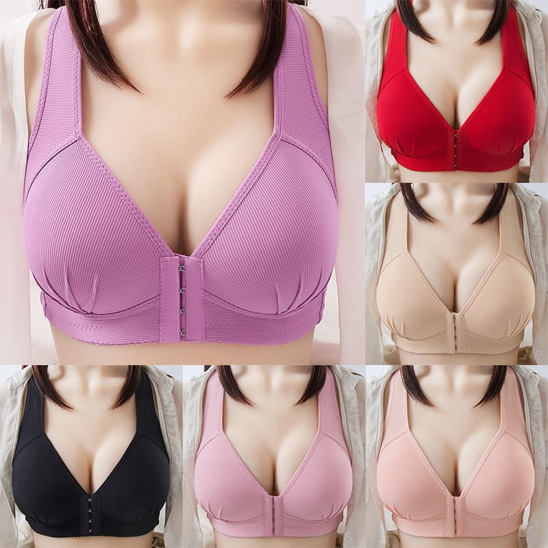 Best Q Premium Quality lightly paded wide strap Front huks open bra❤️