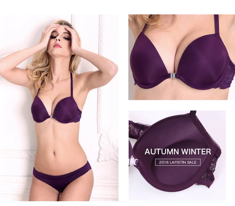 ✨# Best Q.... Premium Quality front open buckle back butterfly Bra panty set#✨ ♥️