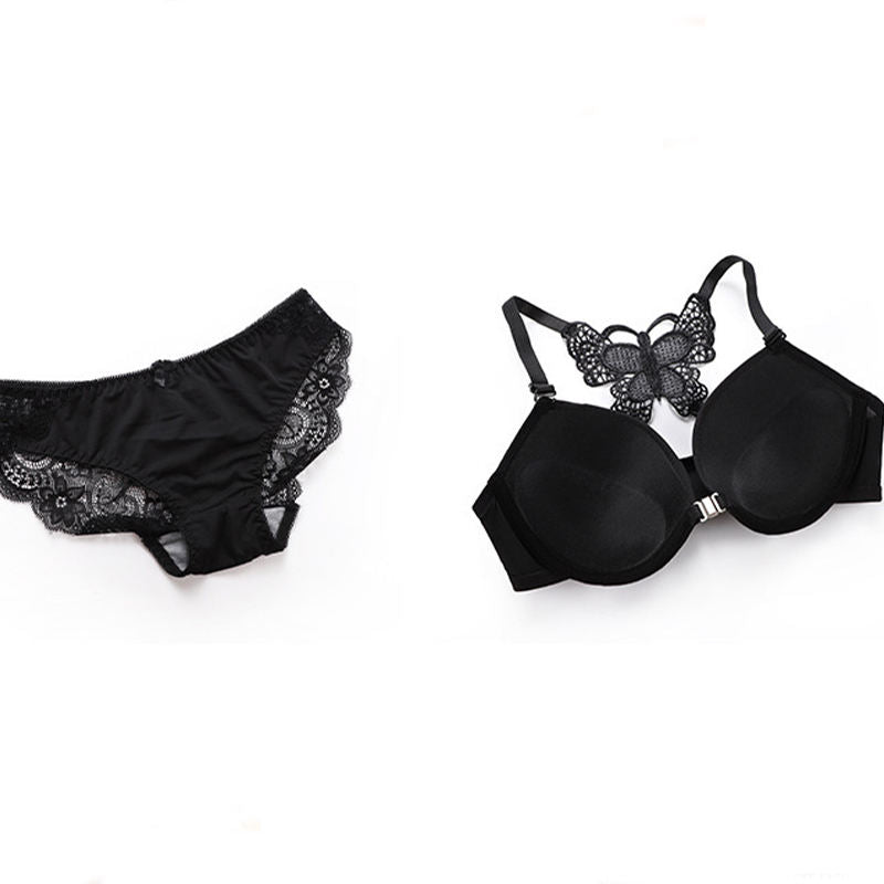 ✨# Best Q.... Premium Quality front open buckle back butterfly Bra panty set#✨ ♥️