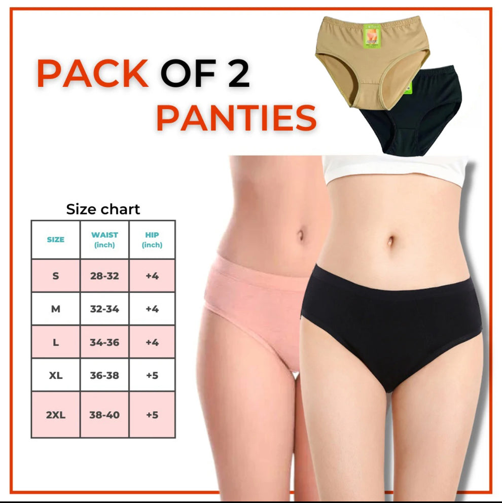 Best Q pure Cotton basic panties ##Pack of 2❣️