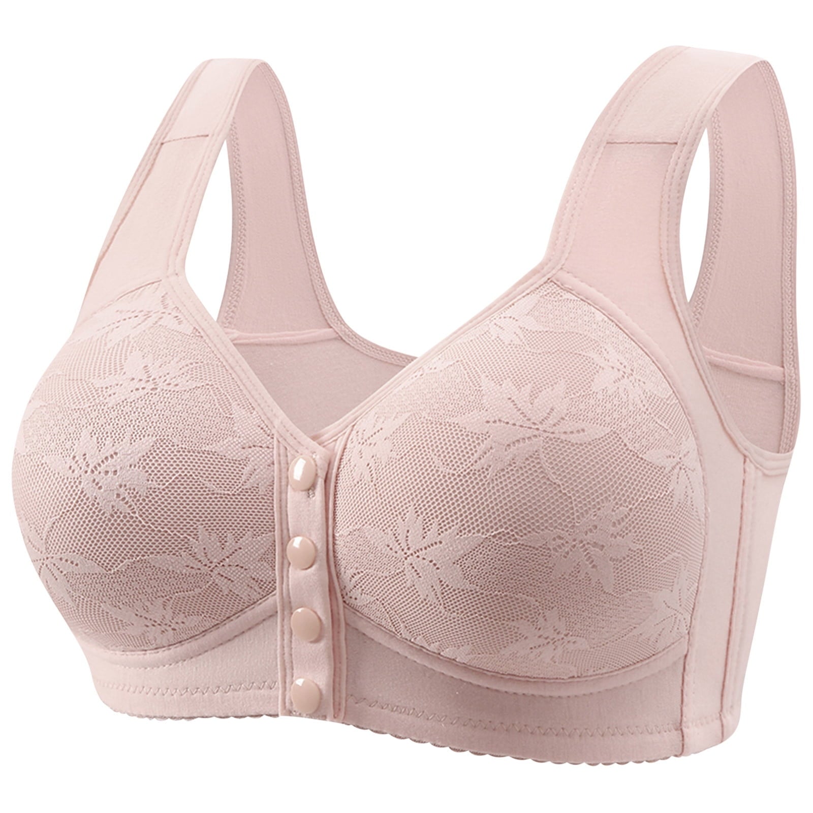 ✨Best Q # Front Open  Buttons Light pad bra ✨♥️