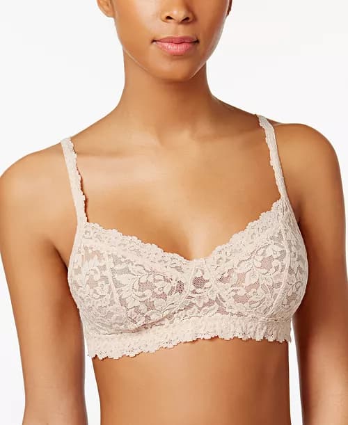 Best Q soft cotton lace net bra ##❤️