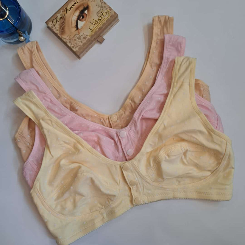 Best Q Front open 3 button bra 💗