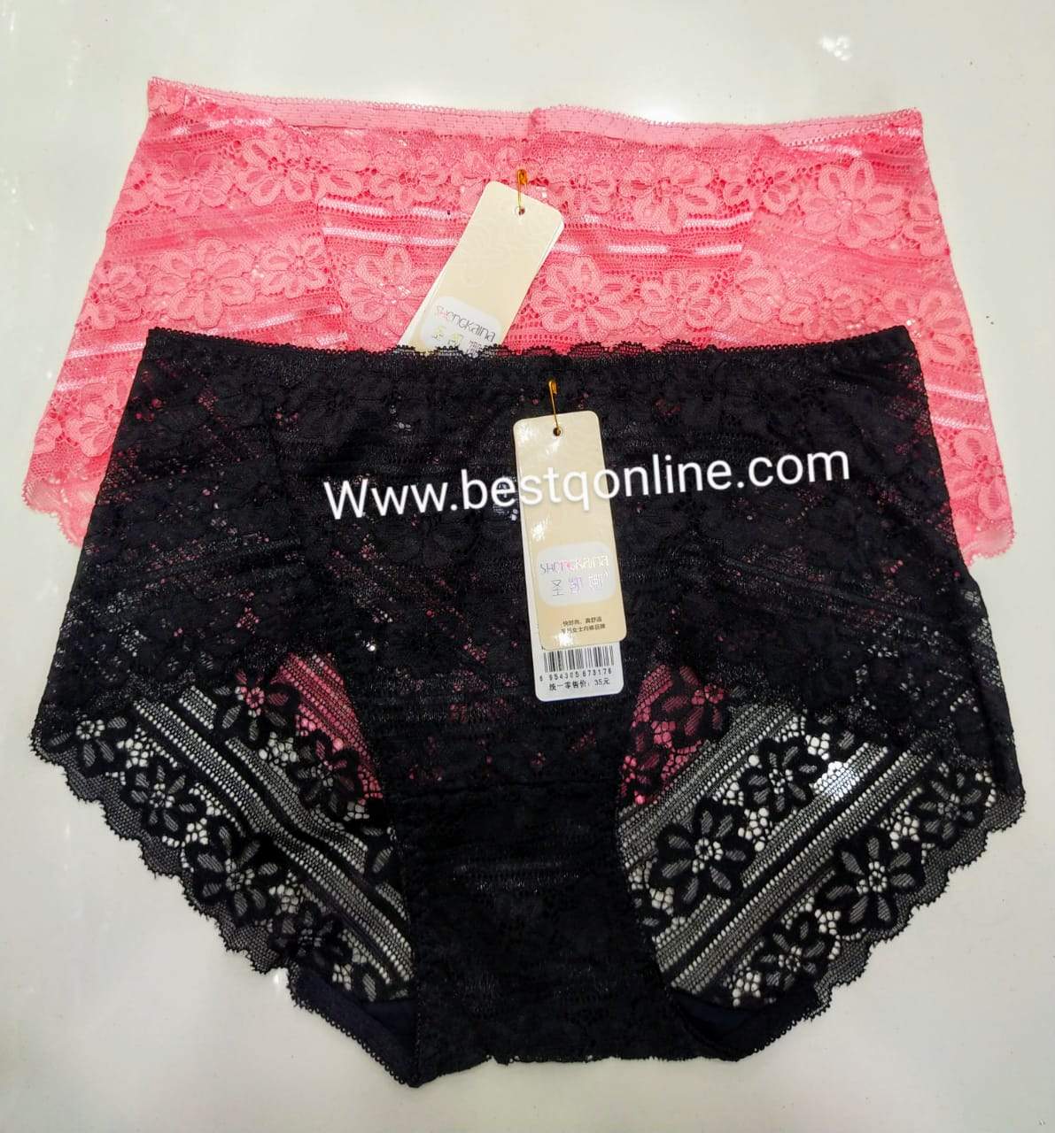 Pack of 3 Hot 2 in 1 sexy panties lace pantie for woman breathable low-rise hollow hip female transparent panties
